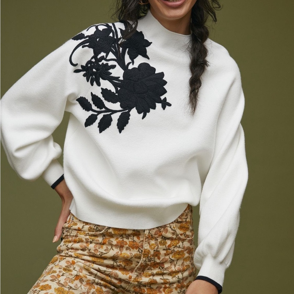 Beatriz mock neck sweater from Anthropologie (xs)